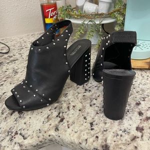 Michael kors studded block heel